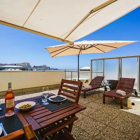 Lägenhet Cleo Keyweek With Terrace Sea Views Swimming Pool Biarritz